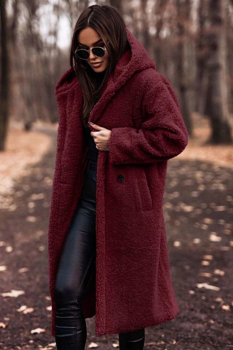 Ruby | Cappotto morbido e lungo con cappuccio - immagine 4