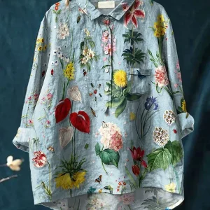 Eyanosis | Donna Estiva con Design Floreale Elegante