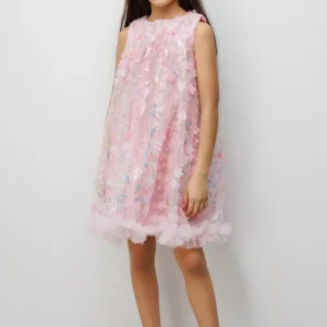 Abito Bambina Flower Rosa