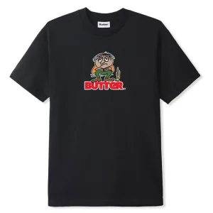 BUTTER GOODS BLUES LOGO TEE BLACK