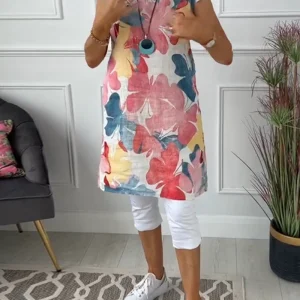 Lainey | Top lungo floreale casual