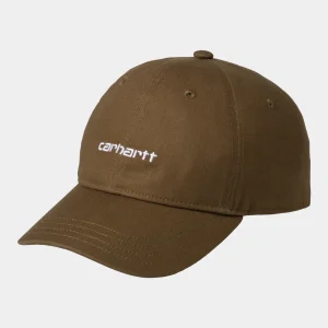CARHARTT WIP CANVAS SCRIPT CAP LUMBER/WHITE