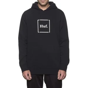 HUF BOX LOGO HOODIE BLACK