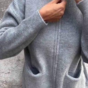 Amelita - Cardigan in cotone con zip