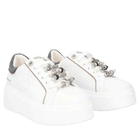 Sneaker slip-on con strass oro
