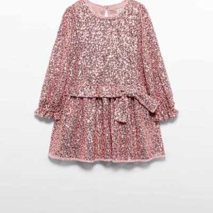 Abito lustrini con fiocco Abel&Lula