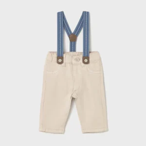 Pantalone con bretelle