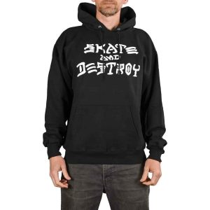 THRASHER SKATE AND DESTROY HOODIE BLACK