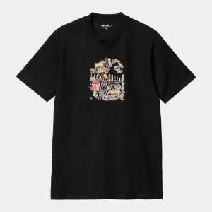 CARHARTT WIP FIREWORKS BLACK TEE