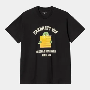 CARHARTT WIP GOLD STANDARD TEE BLACK