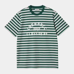 CARHARTT WIP SCOTTY ATHLETIC TEE SCOTTY STRIPE/CHERVIL