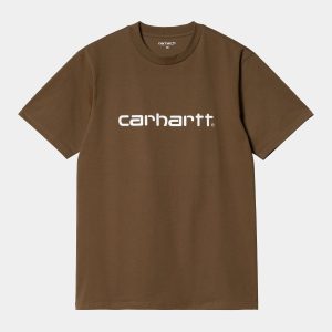 CARHARTT WIP SCRIPT TEE TAMARIND/WHITE