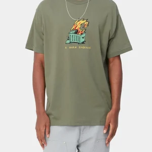 CARHARTT WIP WARM EMBRACE TEE DOLLAR GREEN