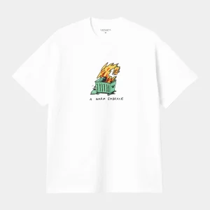 CARHARTT WIP WARM EMBRACE TEE WHITE